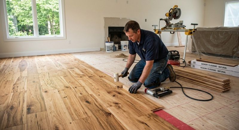 Hickory Floor Installation in Stafford County, VA
