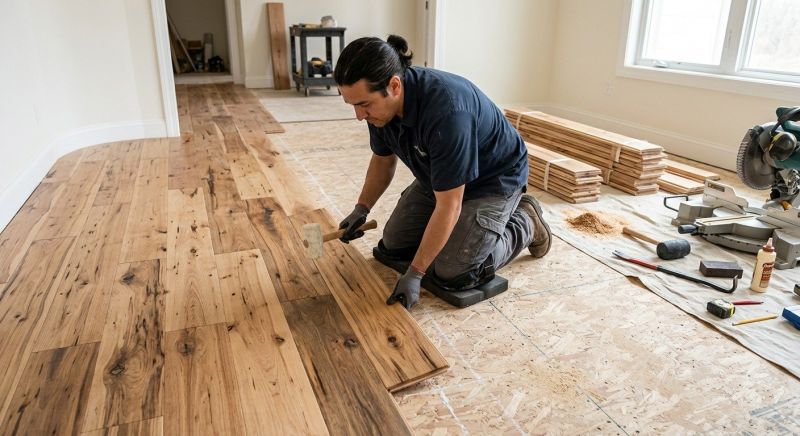 Hickory Floor Installation in Stafford County, VA