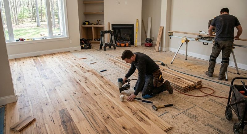 Hickory Floor Installation in Stafford County, VA