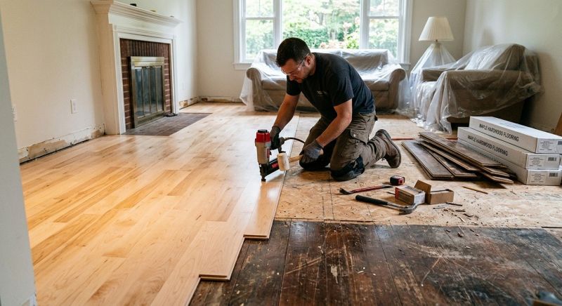 Maple Flooring Installation in Port Royal, VA