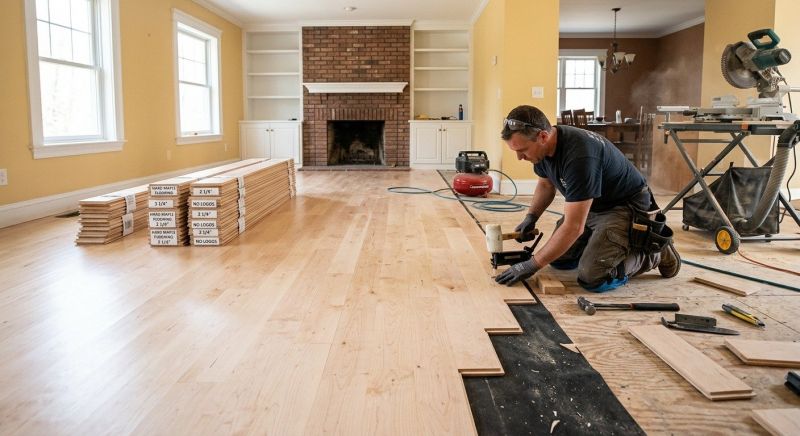 Maple Flooring Installation in Port Royal, VA