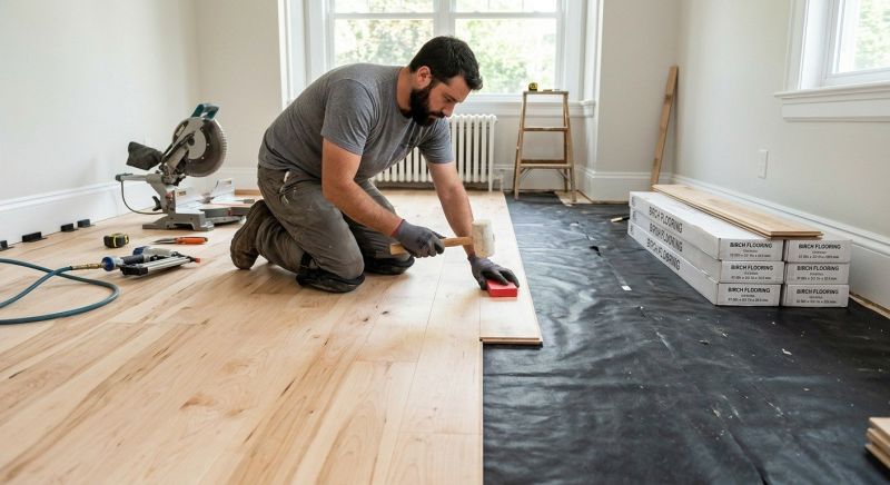 Maple Flooring Installation in Remington, VA