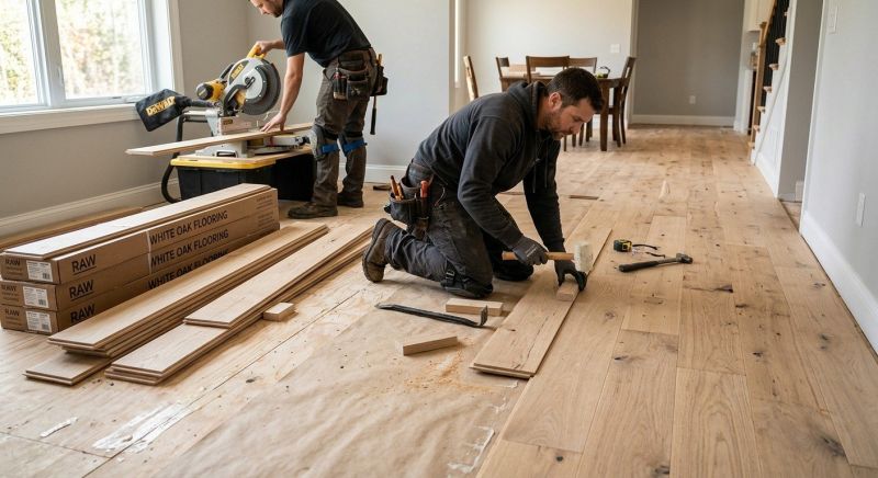 Oak Floor Installation in Bristow, VA
