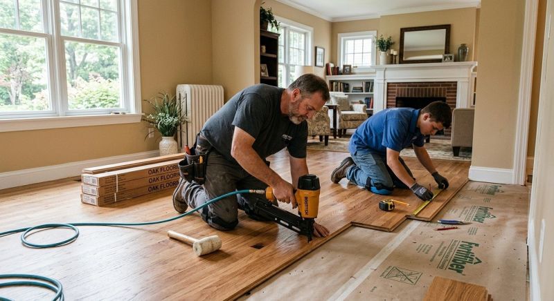 Oak Floor Installation in Woodbridge, VA