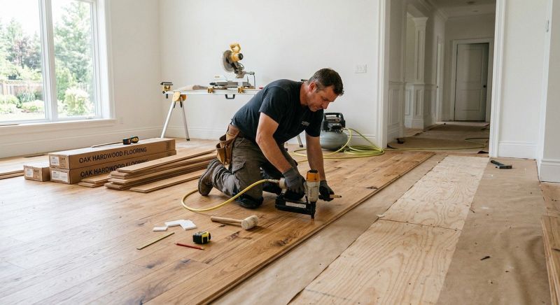 Oak Floor Installation in Woodbridge, VA