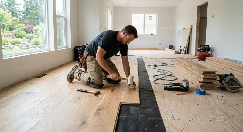 Oak Floor Replacement in Stafford County, VA