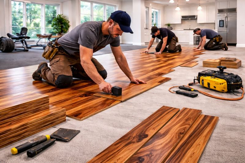 Teak Flooring Installation in Stafford County, VA