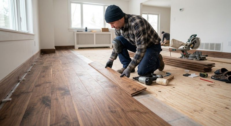 Walnut Flooring Installation in Stafford County, VA