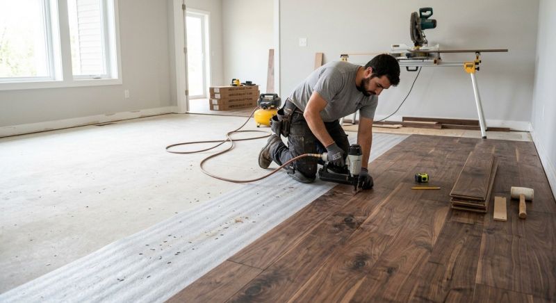 Walnut Flooring Installation in Stafford County, VA