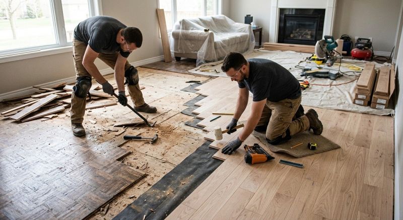 Wood Floor Replacement in Locust Grove, VA